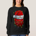 Cricket Sports  Xmas Lights Cricket Ball Christmas Sweatshirt<br><div class="desc">Cricket Sports  Xmas Lights Cricket Ball Christmas</div>