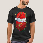 Cricket Sports  Xmas Lights Cricket Ball Christmas T-Shirt<br><div class="desc">Cricket Sports  Xmas Lights Cricket Ball Christmas</div>