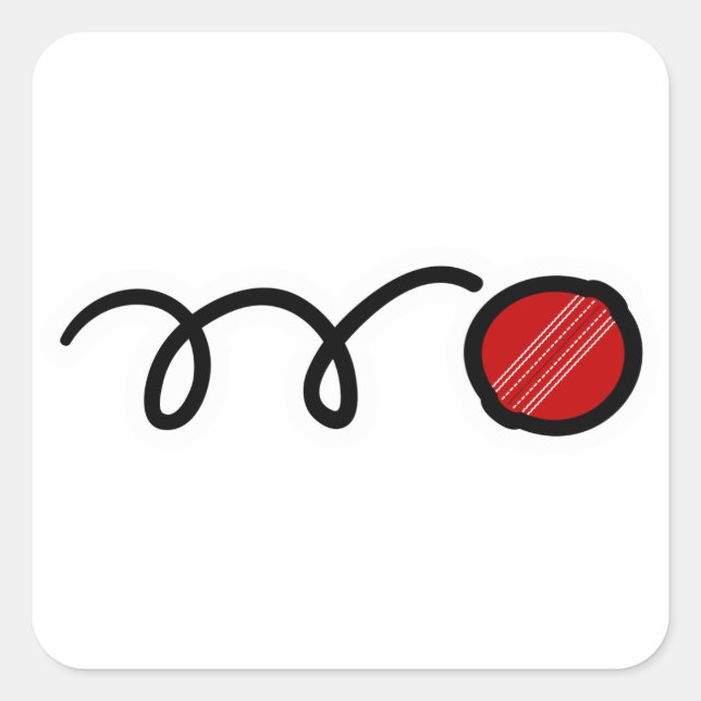 Cricket Square Sticker (Front)