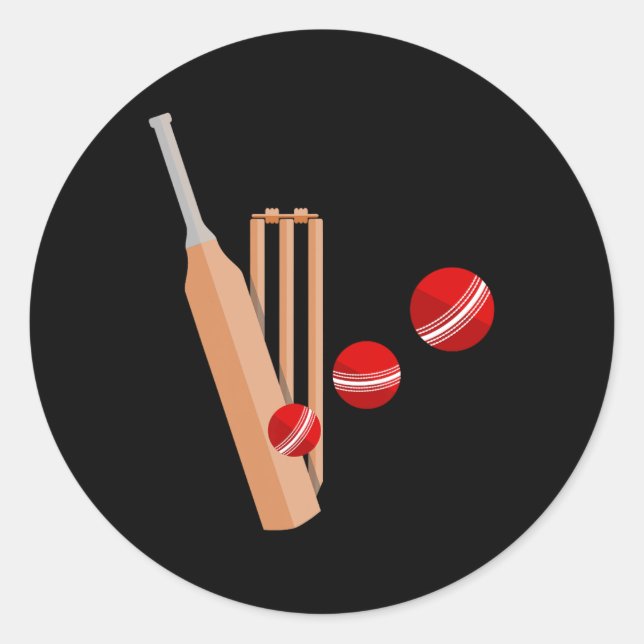 Cricket T And Ll 1  Classic Round Sticker (Front)