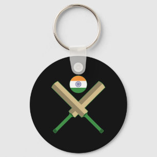Cricket T Cricket Ll Indian Flag India Cricket Key Ring