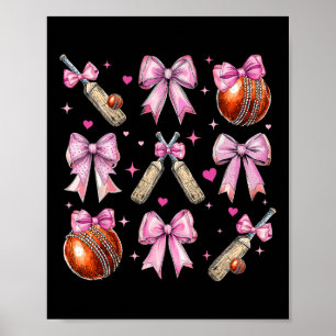 Cricket T Ll Girl Coquette Bow Pink Mom Poster