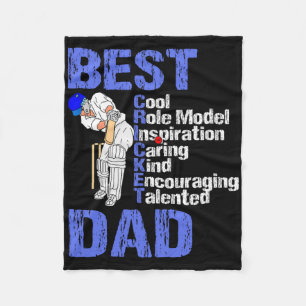 Cricket T Ll Shirt For Indian Desi Cricket Dads  Fleece Blanket
