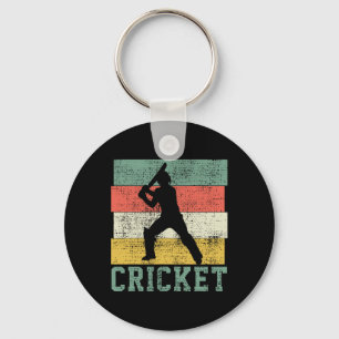 Cricket T Shirt Cricketer Tee Player Coach Vintage Key Ring
