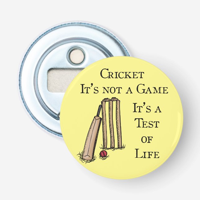Cricket Test Bottle Opener (Front)