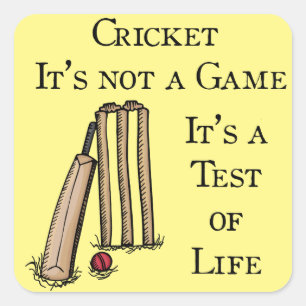Cricket Test Match Sticker