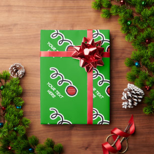 Cricket theme wrapping paper Custom sport design
