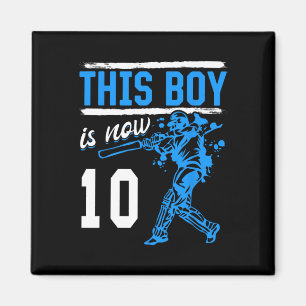 Cricket - This Boy Is Now 10 Year Old 10 Th Birthd Magnet