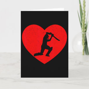 Cricket Valentine Heart Shape Cricket Lovers Card