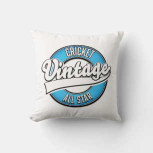 Cricket Vintage all star logo Postcard Cushion
