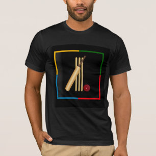 Cricket, wicket, bat and ball,  T-Shirt