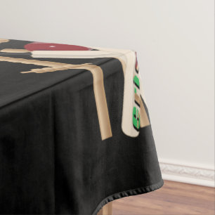 Cricket Wickets, Bats And Ball,  Tablecloth