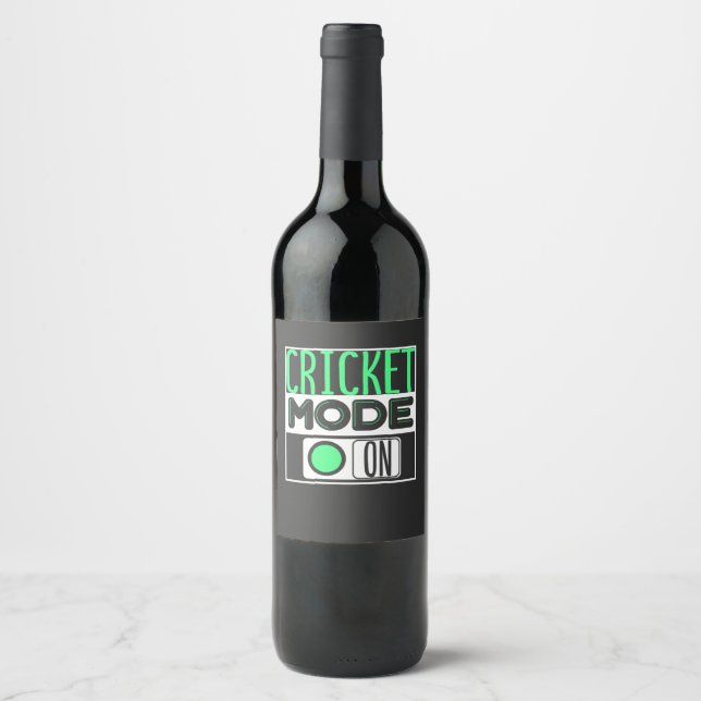 Cricket Wine Label (Front)