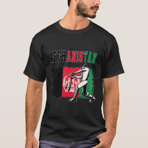 Cricket With Afghanistan Flag Team Cricketer Fan T-Shirt