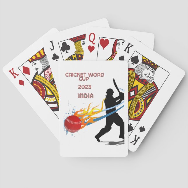 Cricket World Cup 2023 Playing Cards (Back)