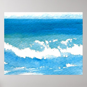 CricketDiane Beach Art Poster - Ocean Dance