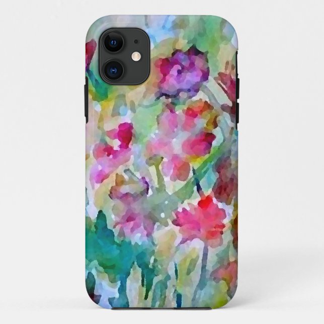 CricketDiane Flower Garden Watercolor Abstract Case-Mate iPhone Case (Back)