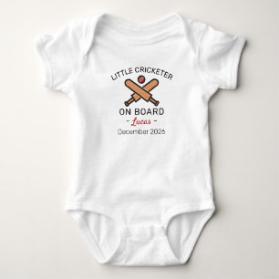 Cricketer - Little Cricketer on Board - Cricket Baby Bodysuit