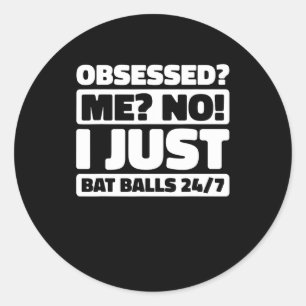 Cricketer Umpire Cricketing Tsman - Bowler Cricket Classic Round Sticker