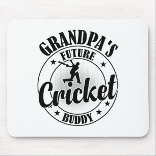 Cricketing Cricket Player - Grandpa's Future Crick Mouse Pad