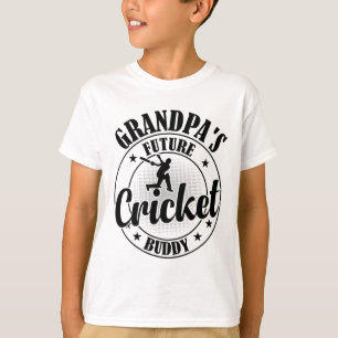 Cricketing Cricket Player - Grandpa's Future Crick T-Shirt