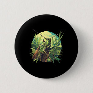 Crickets Animal Cricket 6 Cm Round Badge