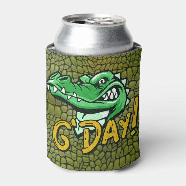 Crickey,  Aussie Spirit, Croc Can Cooler (Can Front)
