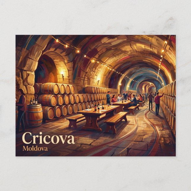 Cricova Winery Moldova Postcard (Front)