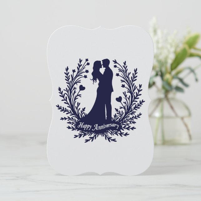 Cricut Happy Anniversary Card  (Standing Front)
