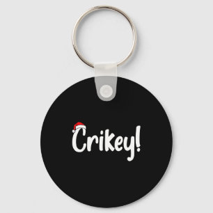 Crikey Christmas Santa Hat Matching Christmas Fami Key Ring