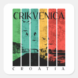 Crikvenica  square sticker