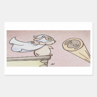 crime biter rectangular sticker