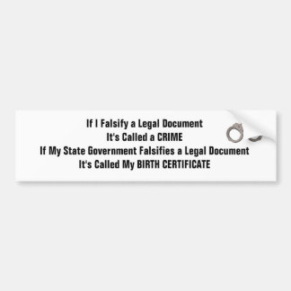 Crime Bumper Sticker