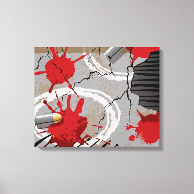 Crime Scene Canvas Print (Front)