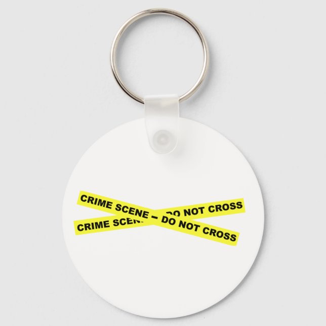 Crime Scene - Do Not Cross Key Ring (Front)