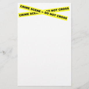 Crime Scene - Do Not Cross Stationery