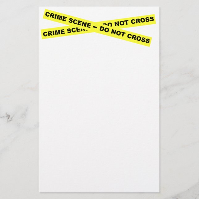 Crime Scene - Do Not Cross Stationery (Front)