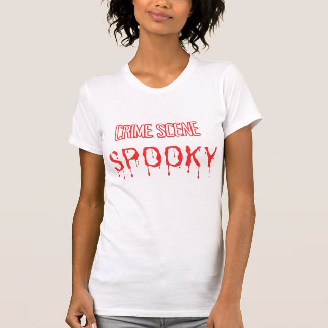 Crime scene in halloween... T-Shirt (Front)