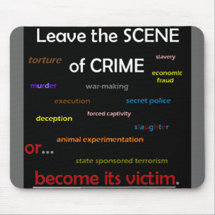 Crime Scene Mouse Pad