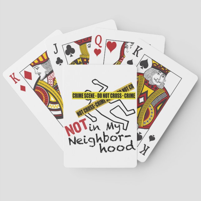 Crime Scene Playing Cards (Back)