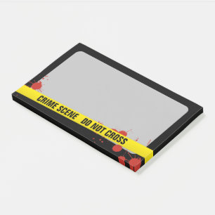 Crime Scene Post-it Notes