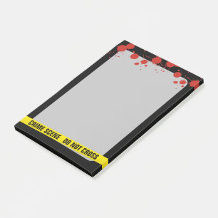 Crime Scene Post-it Notes