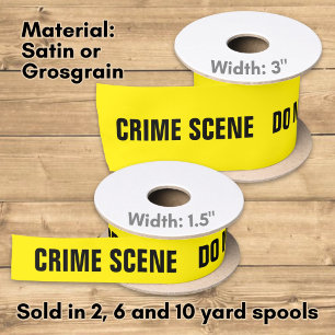 Crime scene satin ribbon