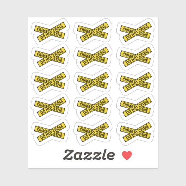 Crime Scene Tape Do Not Cross Decorative Planner (Sheet)