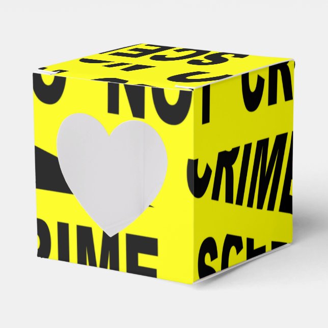 Crime Scene Tape Favour Box (Front Side)