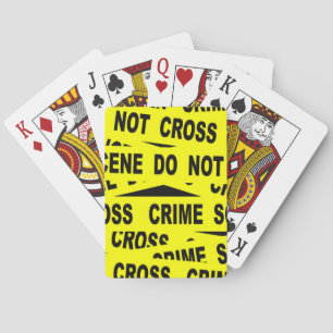 Crime Scene Tape Playing Cards