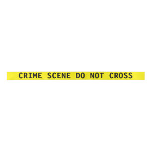 Crime Scene Tape Ribbon Satin Ribbon