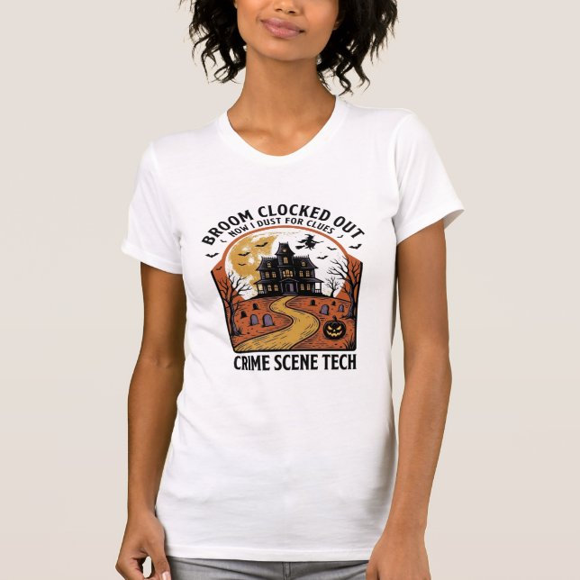 Crime Scene Technician Shirt Funny Halloween Haunt (Front)
