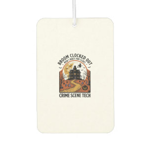 Crime Scene Technician Shirt Funny Halloween Haunt Car Air Freshener