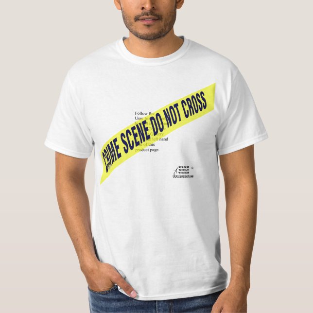 Crime Scene Tee - Personal Design Template (Front)